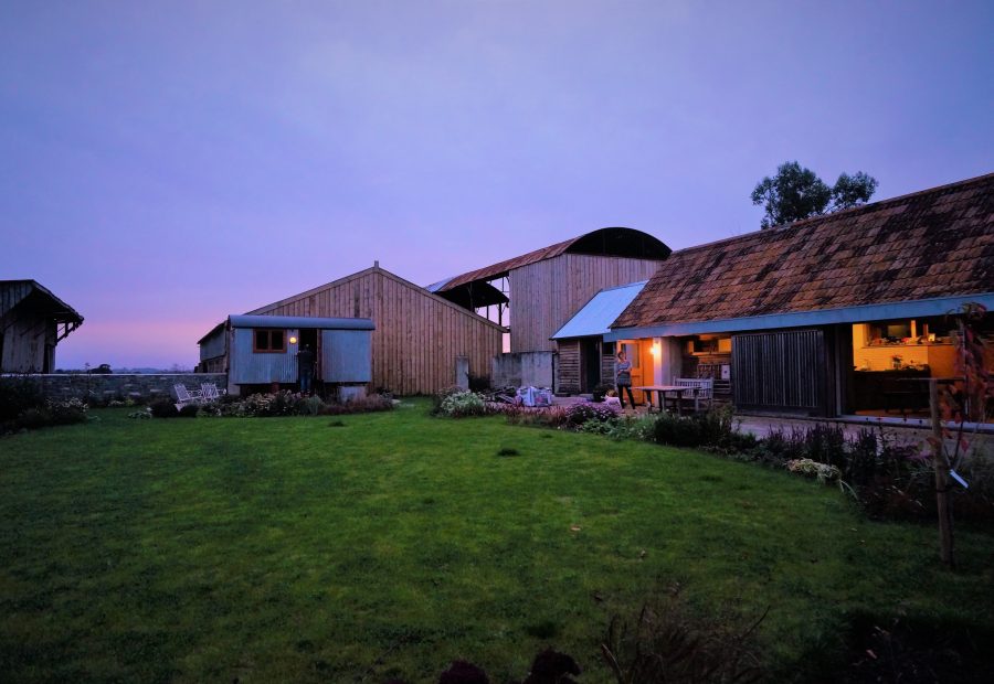 Converted Farm Building - O2i Design Consultants Converted farm buildings are transformed into a sustainable family home on Somerset Levels. Recognised for eco-friendly design & Green Apple Award winner.