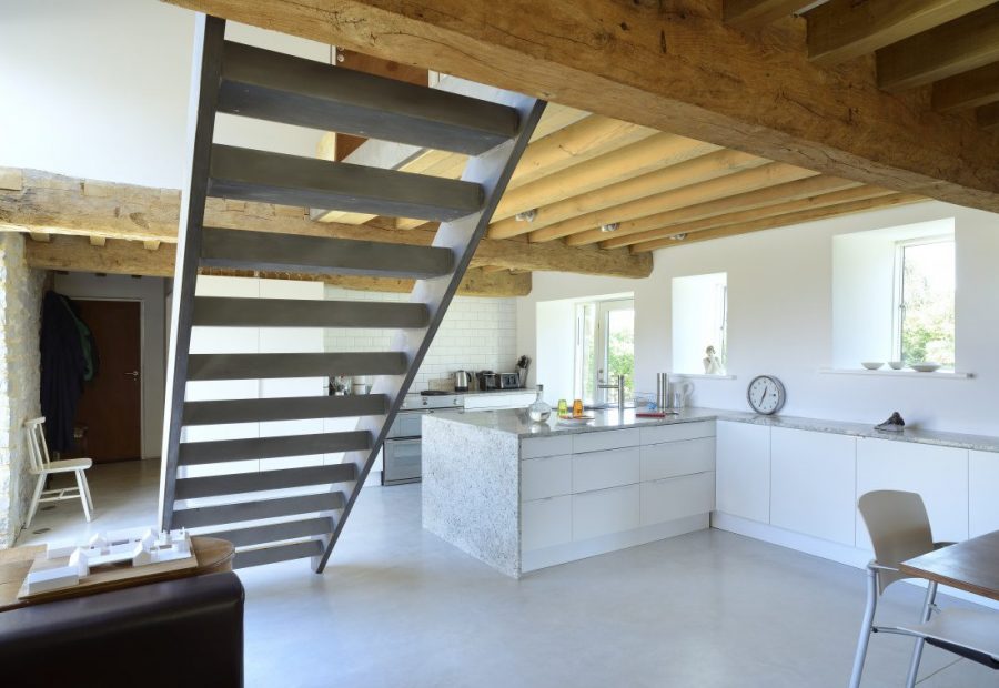 A sustainable listed barn conversion on the Somerset Levels by the creative O2i Design Ltd