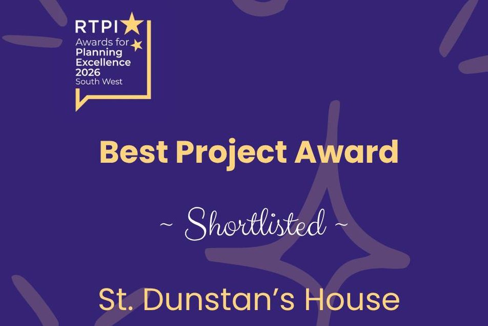 St Dunstan’s House in Glastonbury has been shortlisted for the RTPI South West Awards for Planning Excellence 2026